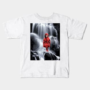 Waterfall Rain Coat Kids T-Shirt